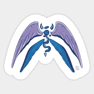 Mountain Blue Angel Eye Sticker